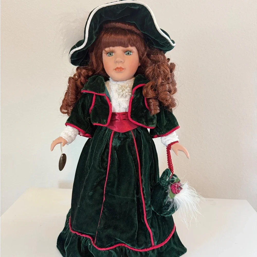 Collector Choice VTG Porcelain Doll Bisque Limited Edition Stand Collectible - Picture 11 of 15